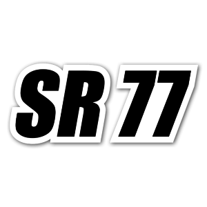 SR 77 as a racing sticker 