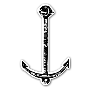 A simple anchor as a sticker 