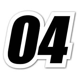 04 racing number 