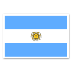 Flag of Argentina as a sticker 