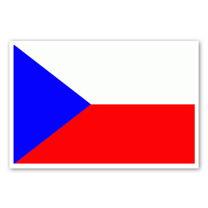 Flag of the Czech Republic as stickers 