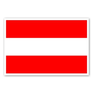 Flag of Austria as a sticker 