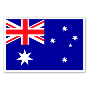 Flag of Australia as a sticker 