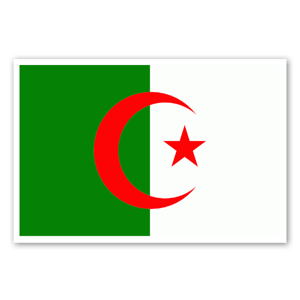 Flag of Algeria as a sticker 