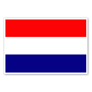 Flag of the Netherlands as stickers 