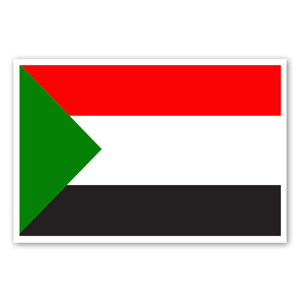 Sudan Flag as a sticker 