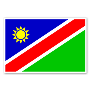 Flag of Namibia as a sticker 