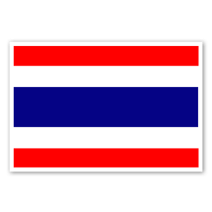 Flag of Thailand as a sticker 