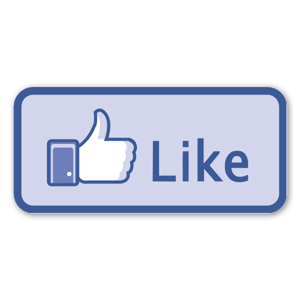 A sticker with the Blue Like