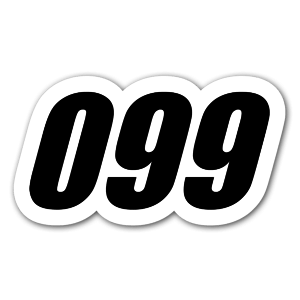 Sticker 099 for racing 